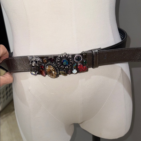 Embellished Crystal Metallic Belt - Picture 4 of 11